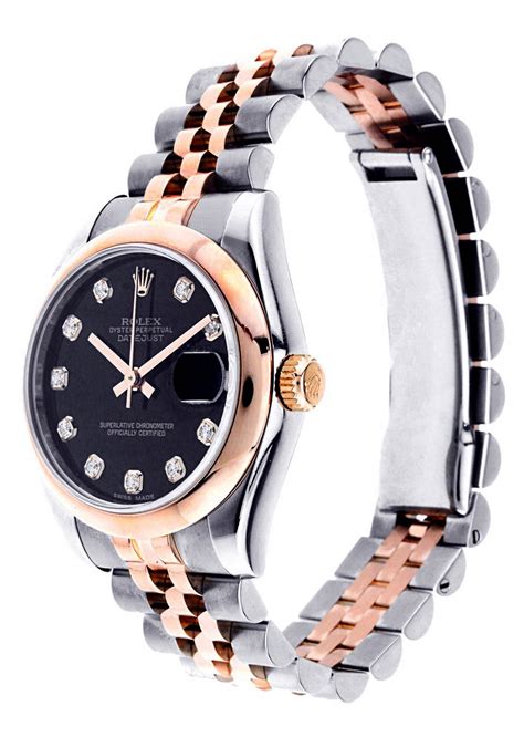 rolex datejust lady 31 two tone